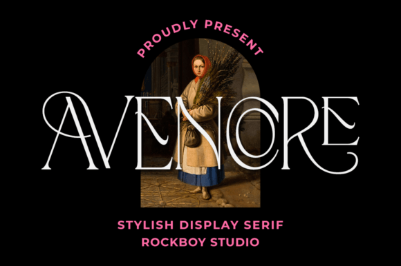 Avencore: Elegant Display Font