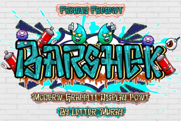 Barshek: A Cool Graffiti Display Font for Makers