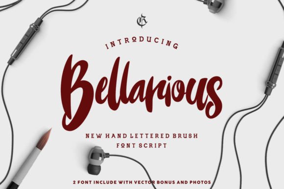 Bellarious: A Brush-Lettered Display Font