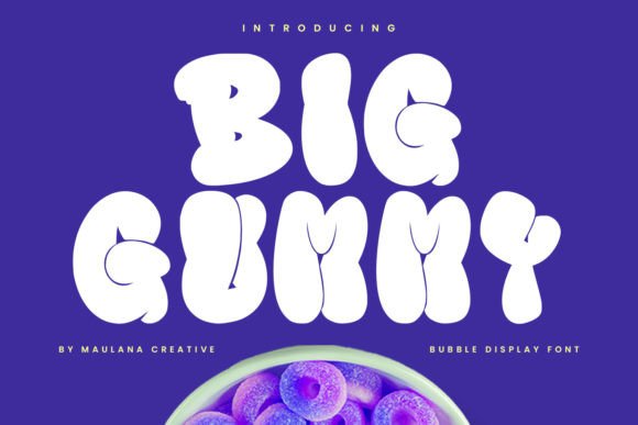 Big Gummy Font for Web Design