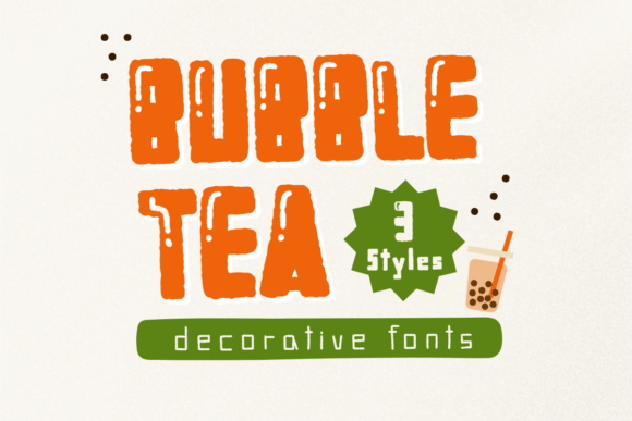 Bubble Tea: A Playful Display Font for Makers