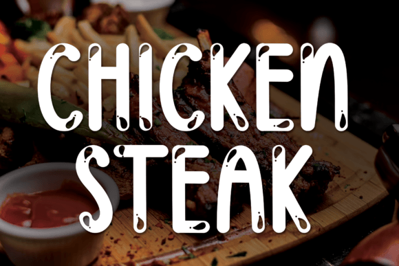 Chicken Steak Font: A Quirky Typeface for Bold Brands