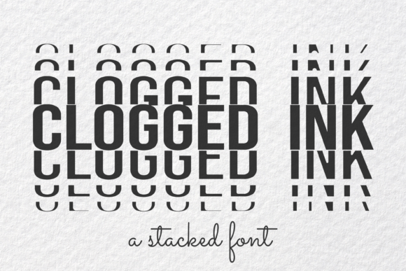 Clogged Ink Font for Business Branding