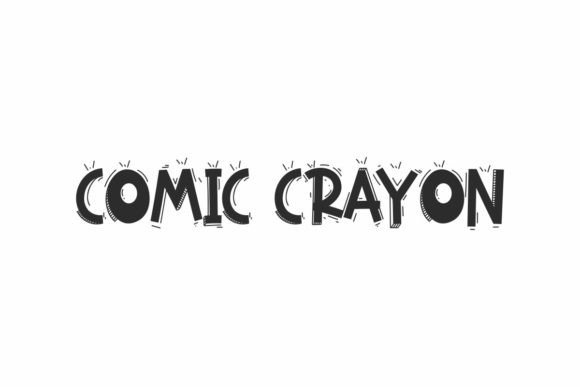 Comic Crayon Font for Business Branding