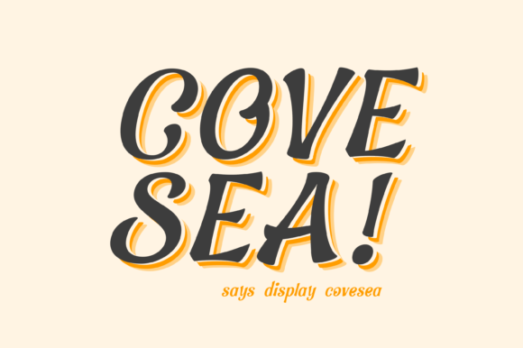 Covesea: A Retro Display Font