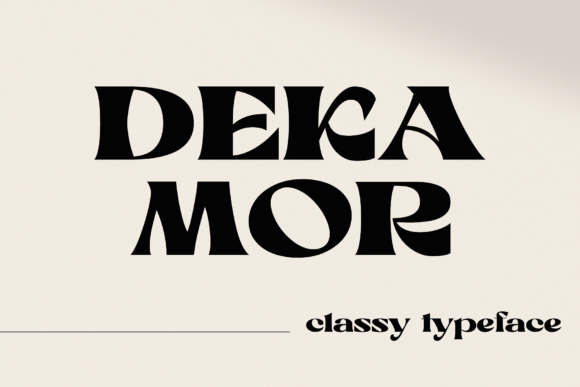 Dekamor: The Modern Display Font for Bold Campaigns