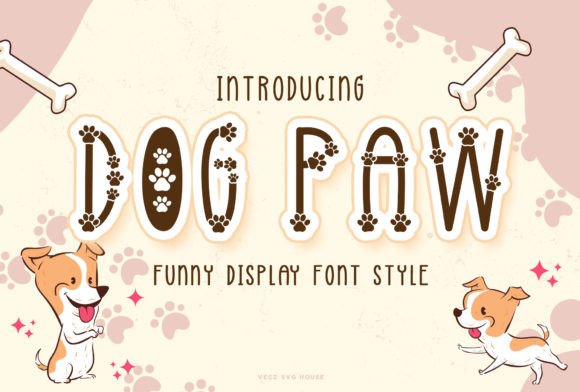 Dog Paw Font for Creative Branding