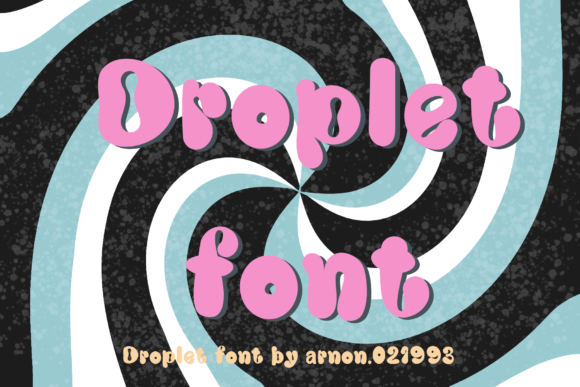 Droplet Font for Web Design