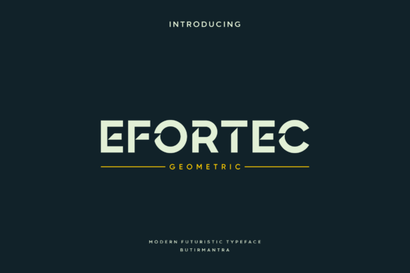 Efortec: A Modern Display Font for Bold Campaigns