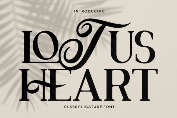 Elevate Editorial Design with the Lotus Heart Typeface