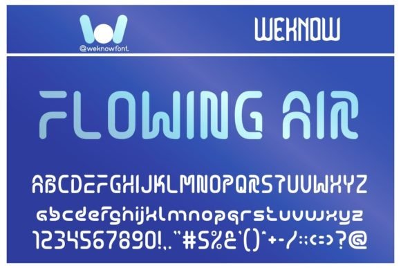 Flowing Air: A Modern Typeface for Editorial Design