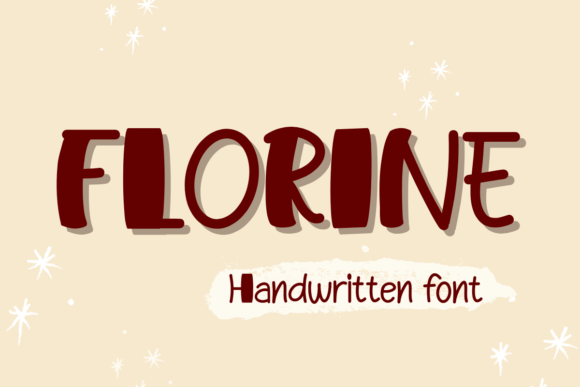 Fluorine: A Cute Handwritten Display Font for Makers