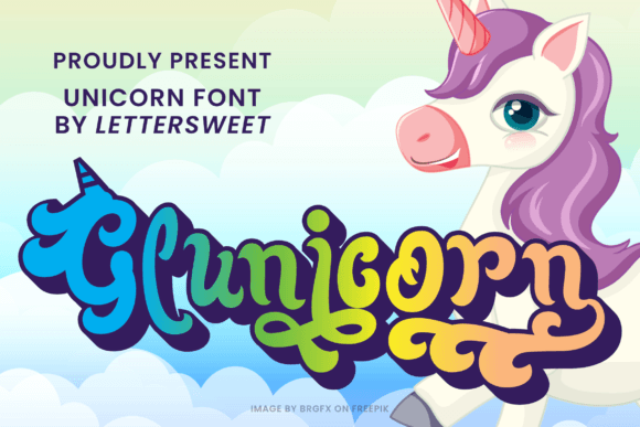Glunicorn Font Review: A Playful Display Typeface for Brands