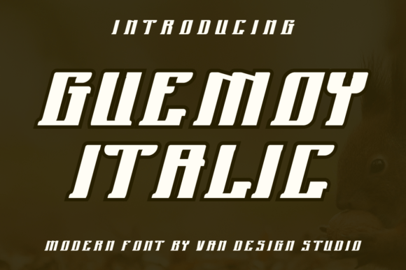 Guemoy Italic Font for Bold Web Design