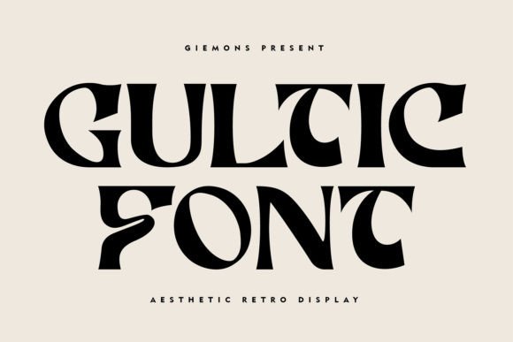 Gultic Display Font for Modern Web Headers
