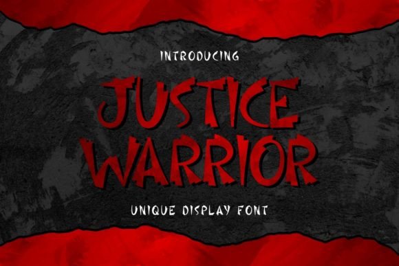 Justice Warrior Font for Bold Branding and Display