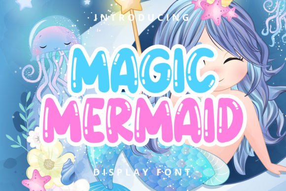 Magic Mermaid Font for Creative Design