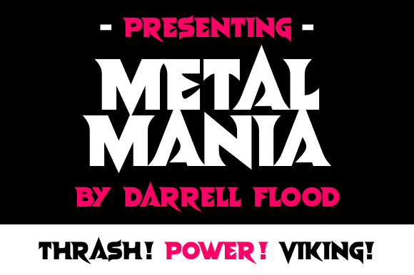 Metal Mania: A Bold Display Font for Makers