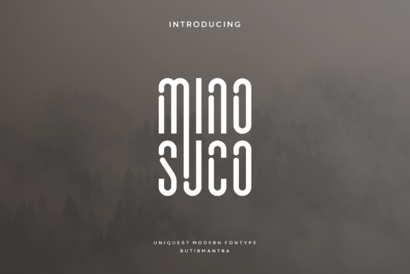 Minosuco: A Bold Display Font for Modern Branding