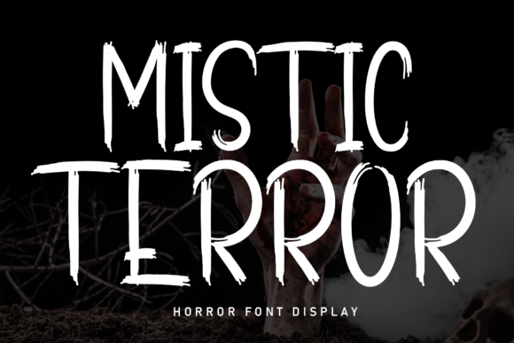 Mistic Terror: A Scary Display Font for Horror Web Design