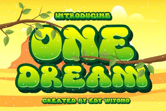 One Dream: A Retro Display Font for Bold Branding