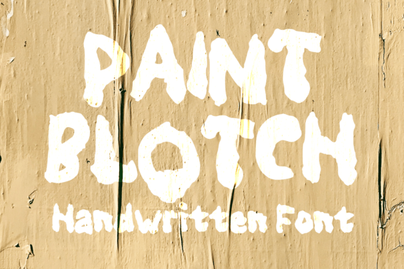 Paint Blotch: A Bold Display Font for Modern Designers