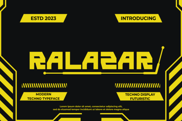 Ralazar Display Font: A Bold Modern Typeface for Makers