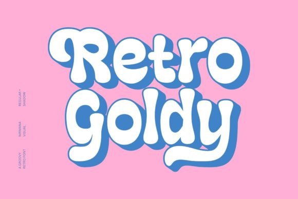 Retro Goldy: A Bold Display Font for Nostalgic Editorial Design
