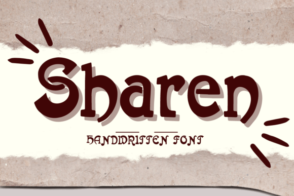 Sharen Font: The Handwritten Display Typeface for Branding
