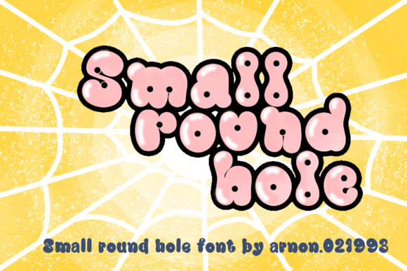 Small Round Hole Font for Creative Web Projects