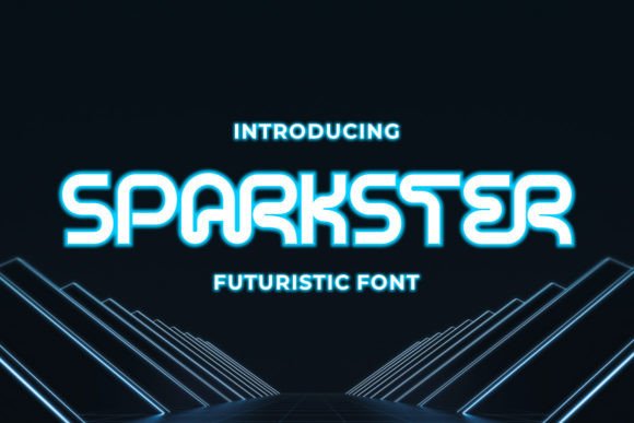 Sparkster: A Bold Futuristic Typeface for Modern Makers