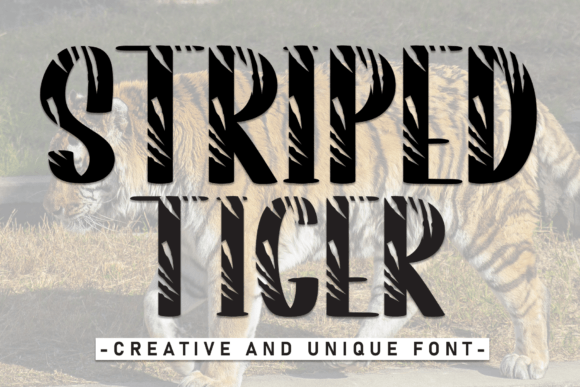 Striped Tiger: A Sweet Display Font for Web Headers