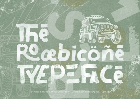 The Rooebicone Font: Bold and Unapologetic