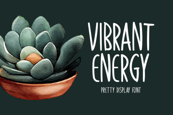 Vibrant Energy: A Bold Display Font for Modern Branding
