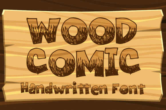 Wood Comic: A Playful Grunge Display Font for Editorial Design