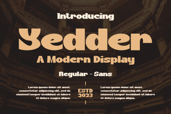 Yedder Font Review: A Bold Display Choice for Modern Branding